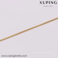 43787 collar de cadena de oro xuping joyas moda simple 18k collar de aleación de cobre